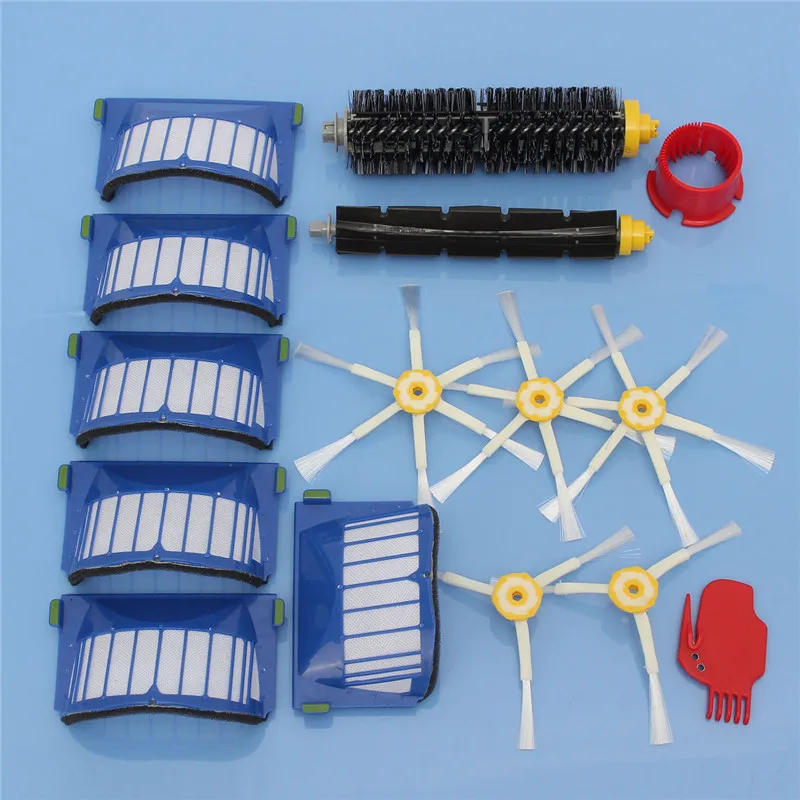

AeroVac Filter,Side Brush,Bristle and Flexible Beater Brush for iRobot Roomba 600 620 625 630 650 660