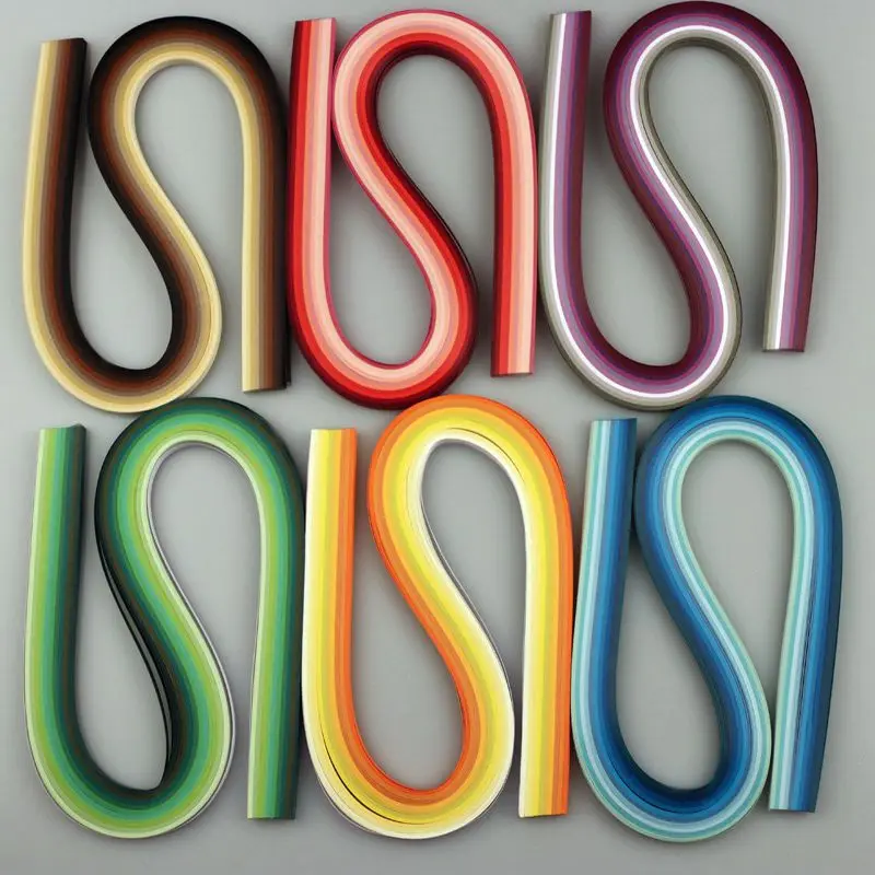 

Free Shipping(600 strips/lot) 1.5&3&5mm 60 Colors Quilling Paper,6 Colors System DIY Decoration Pressure Relief Gift