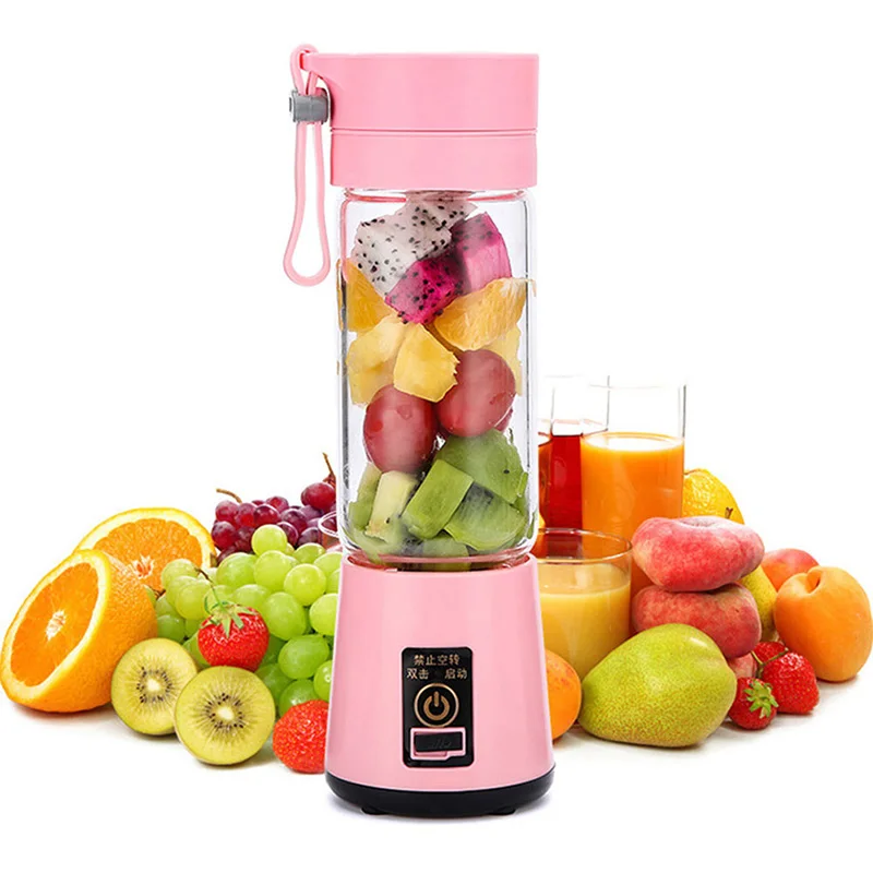 

Portable Electric Fruit Citrus Juicer Bottle Handheld Smoothie Maker Juice Blender XB 66