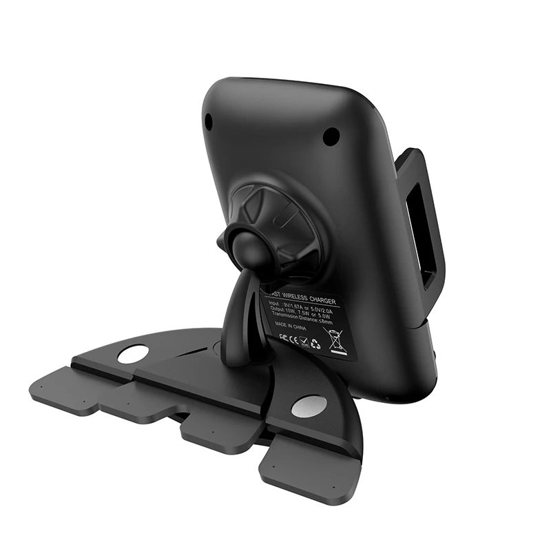 Fimilef Qi Car Wireless Fast Charger Phone Holder For iphone Samsung S8 Car CD Slot GPS Mobile Mount Charging Stand Car Holder (15)