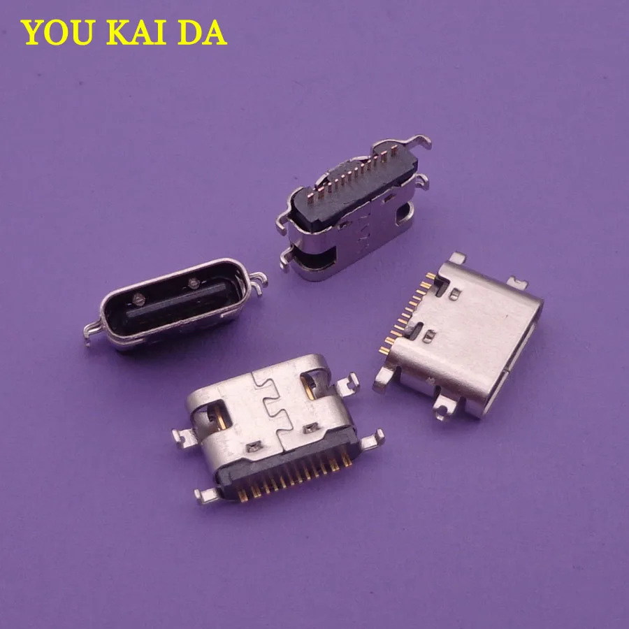 50pcs micro mini USB Type-C jack socket Connector Charging Port dock plug replacement repair parts For Vernee X MT6763 Octa-core |