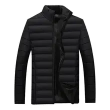 Модные зимние куртки мужские толстые хлопковые Теплые Мужская парка Одежда Плюс Размер M-4XL повседневные пальто сверхлегкие куртки для отдыха