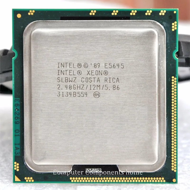 Процессор INTEL xeon E5645 ЦП шесть ядер 2,4 ГГц XEON LGA 1366 SCOKET TDP 80 Вт 1 ЦП гарантия 1 год