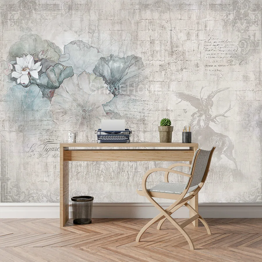 Настенная бумага фото фрески рулон настенная бумага s домашний декор бумага 3d обои s для гостиной стены 3 d картина цветок лотоса фон