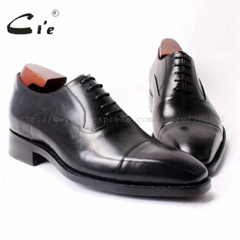 Мужские кожаные туфли оксфорды на шнуровке с квадратным носком|shoes goodyear|shoes