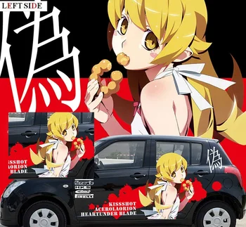 

LEFT SIDE Car Stickers 2PCS Customizable Anime Decal Decor Waterproof Mural Vinyl Styling Sticker Refit Accessories