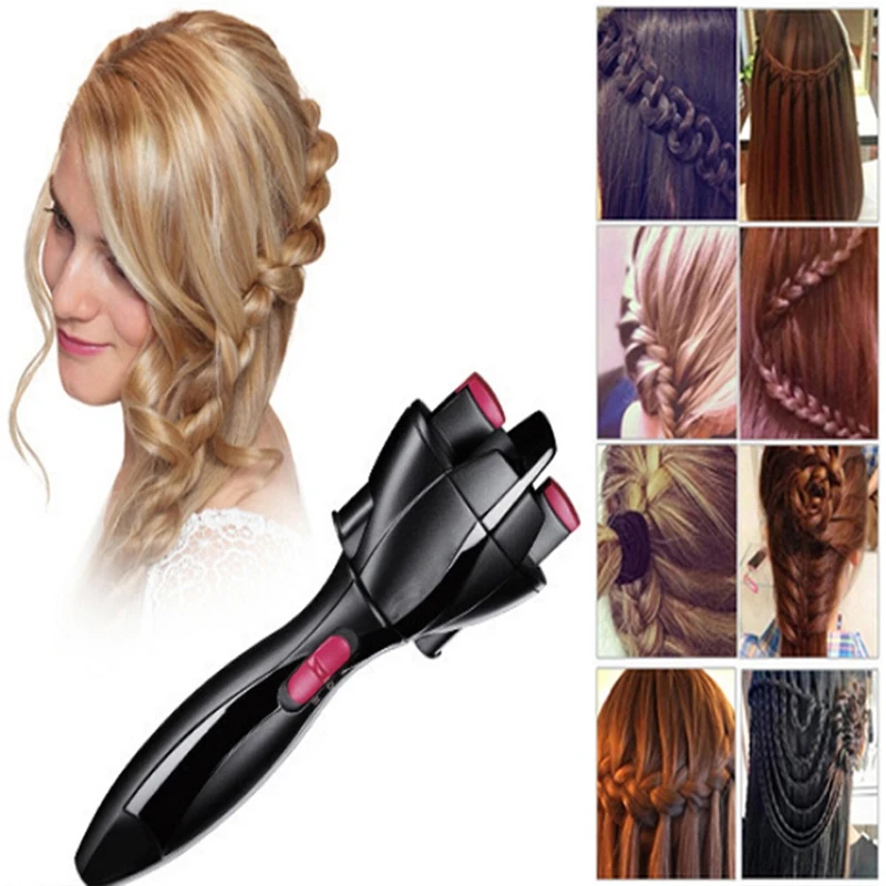 Электрическая резинка для волос Автоматическая Твист braider устройство для вязания резинка для волос машина плетение прическа кабелло