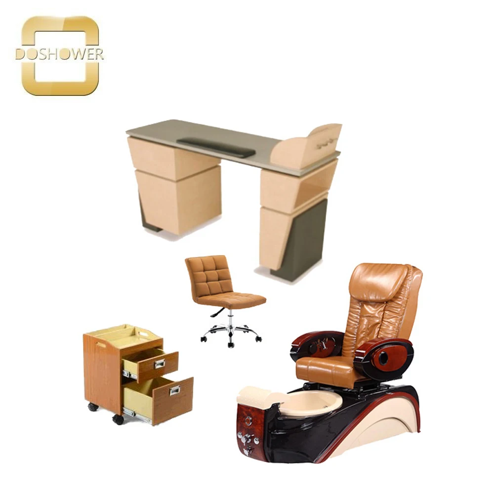 DS nail salon furniture PU leather cover foot massage pedicure chairin
