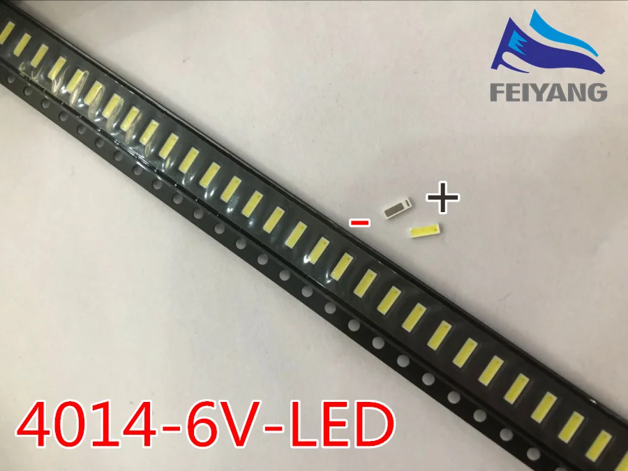 

500pcs FOR SEOUL High Power LED LED Backlight 1W 4014 6V Cool white 80LM TV Application SBHGN2S0E REPLACE 4020 6V EMC
