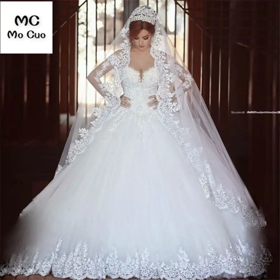 Long Muslim Bridal Veil Cathedral Lace Edge 3 Meters One Layers Tulle Lace Wedding Veils Wedding Accessories 2018 Brides Veils Wedding Veil Bridal Veillace Wedding Veil Aliexpress