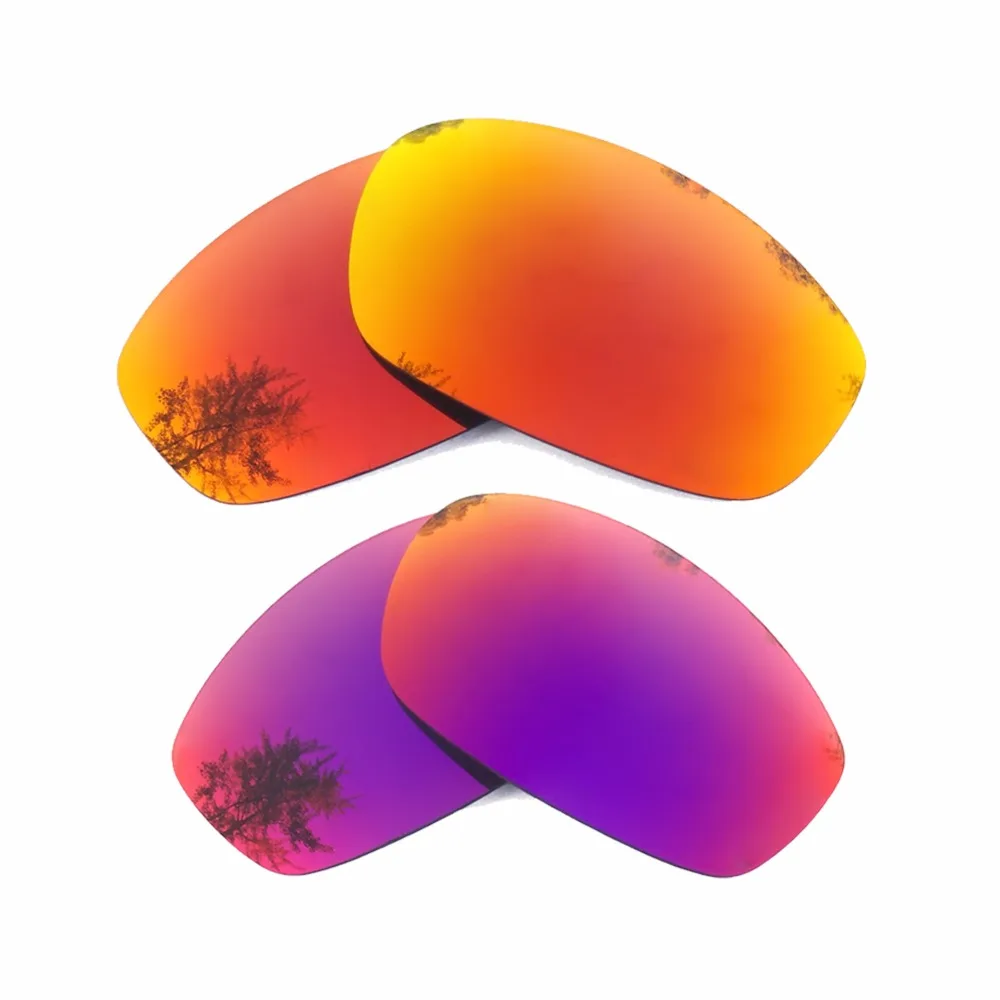 

Orange Red Mirrored & Midnight Sun Mirrored Polarized Replacement Lenses for Blender Frame 100% UVA & UVB