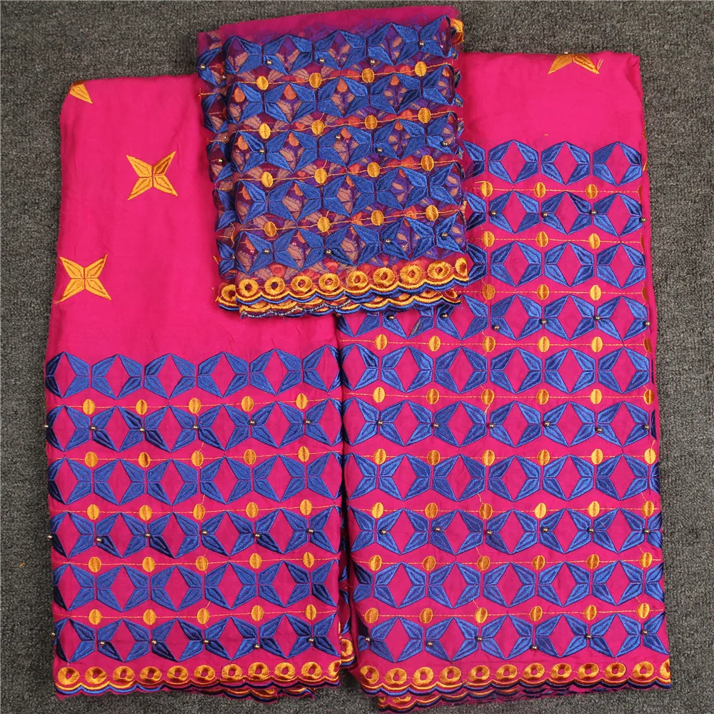 

Nigeria African Bazin Lace Wedding Fabric For Lady X367-1