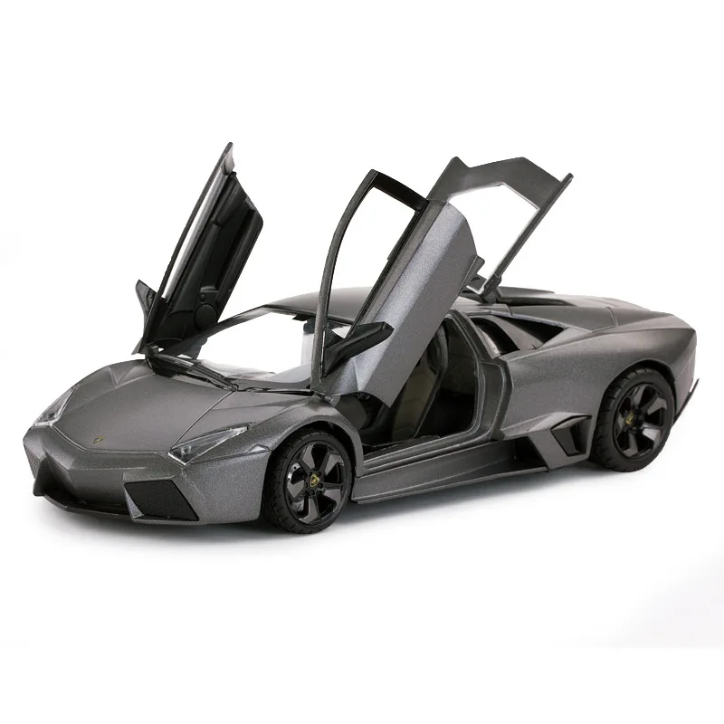 

1:18 Reventon Sports Car Alloy Static Car Model Metal Gray Sportcar Toys Limited Edition Locomotive Office Decoration Business