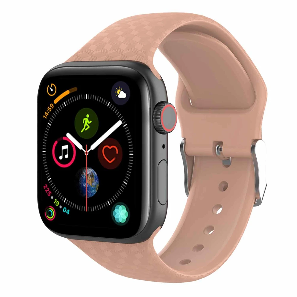 Красочный мягкий силиконовый спортивный ремешок для наручных часов Apple Watch серии 1 2 3 4 38 мм 42 мм резиновый ремешок для наручных часов IWatch, версия Series4