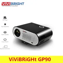 ViViBRiGHt GP90 Video Projector Home 3200 Lumens 1280 X 800 Support Full HD 1080P Video WXGA LED HDMI VGA Home Theater