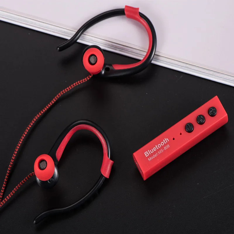 

Hillsionly Free shipping ! Hotsale Bluetooth Ear Hook MS-808 Wireless Earphone Sports Jogging Stereo Waterproof Headset Arrival