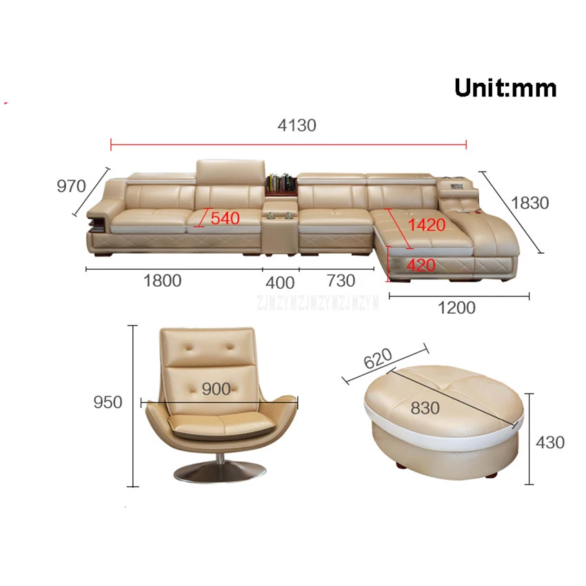 4 Местный Кожаный диван для гостиной с функцией массажа вращающееся кресло мебель для дома современный каркас мягкая губка L форма