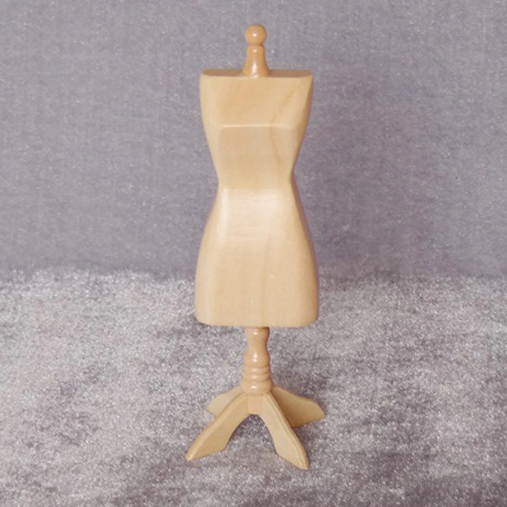 Female Doll Mannequin Dress Model Form Stand Clothing Dispaly Holder for 1/12 Dollhouse
