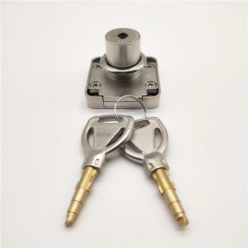 

Raylock produced bullet key furniture drawer lock 180 degree spring back key cabinet lock