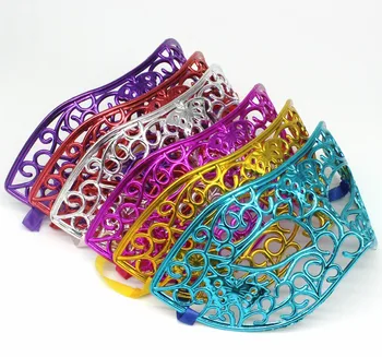 

Masquerade party mask Men's flat masks Colored Venetian masks hollow flat mask 100pcs