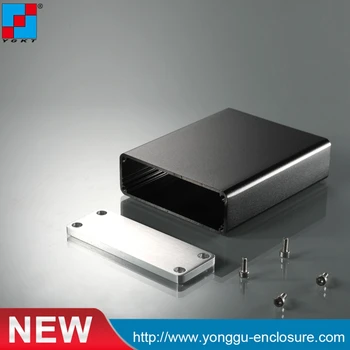 

84*28*100 mm (wxhxl) aluminum enclosure /aluminum boxes for trucks cars with black color aluminum amplifier enclosure