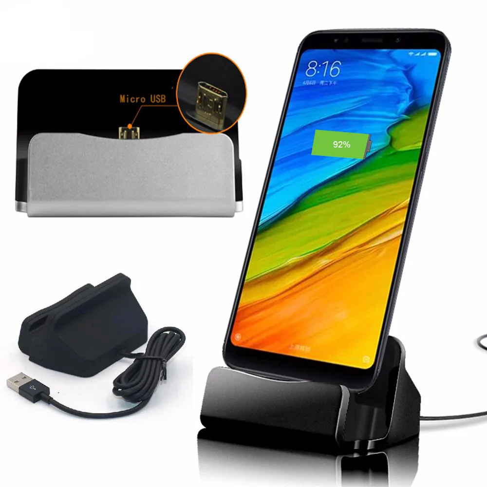 2 в 1 док-станция для зарядки и синхронизации данных Android Micro USB станция настольная