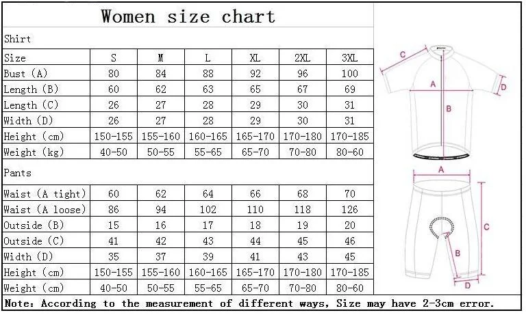 women size