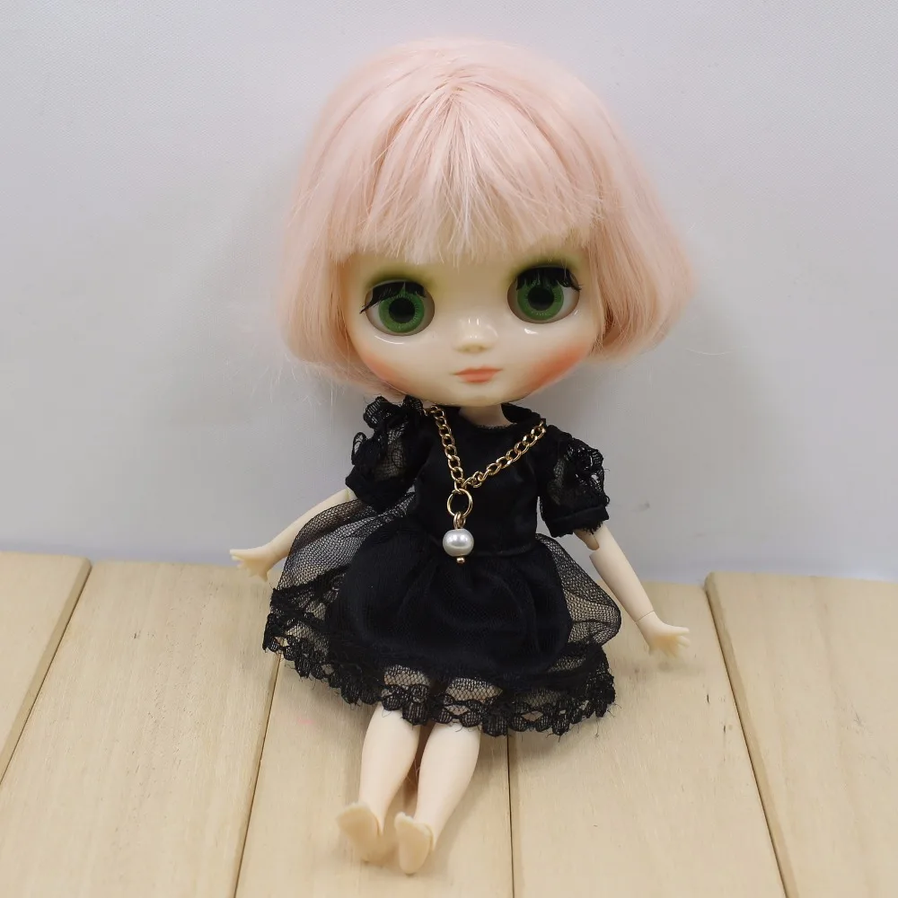 

Free shipping middie blyth Doll joint body BL2352 short bob hair light pink 20cm 1/8 toy gift