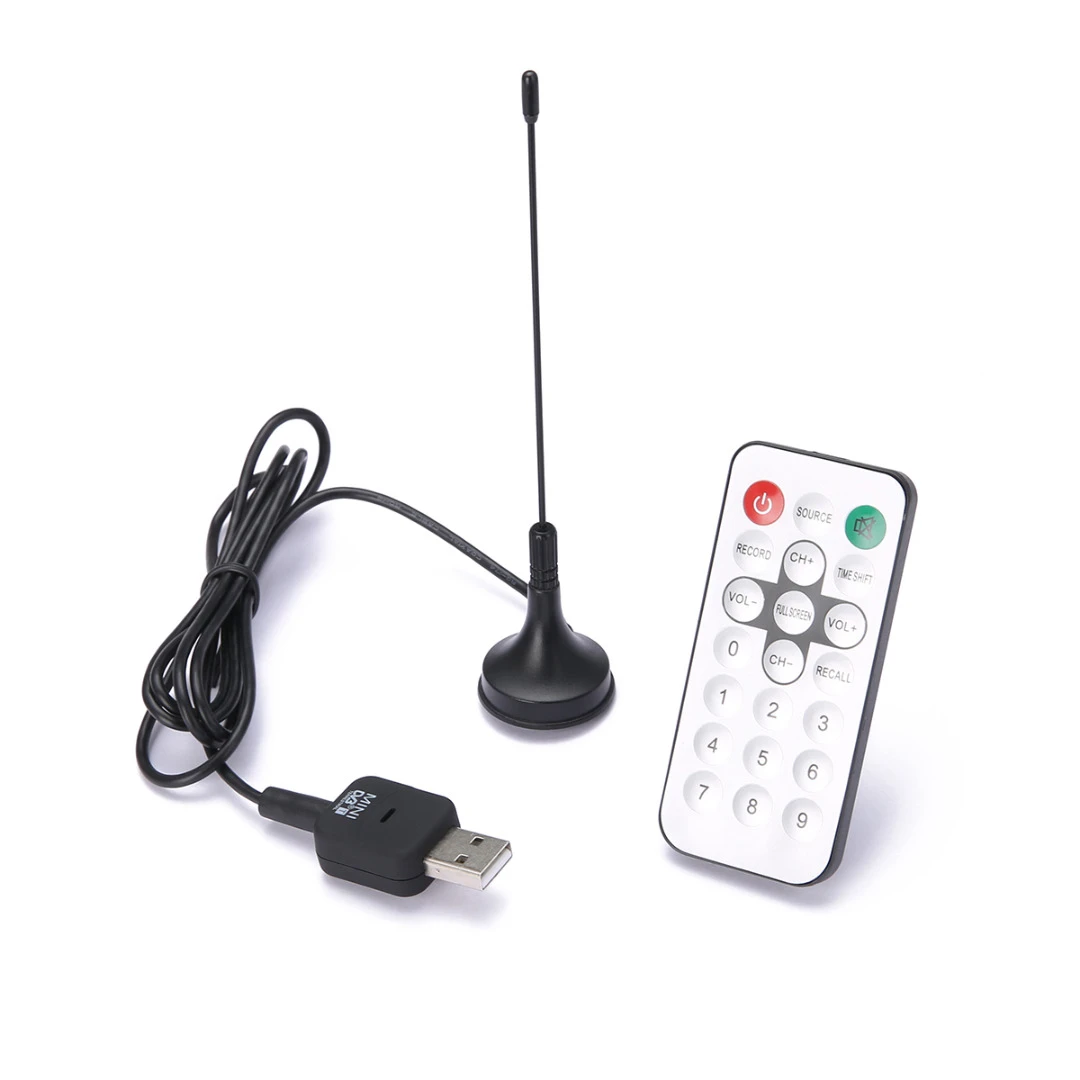 Mini sintonizador de TV USB 2,0, receptor Digital DVB T USB sintonizador de TV HDTV móvil, Stick con Control remoto|Receptor de TV por satélite| - AliExpress