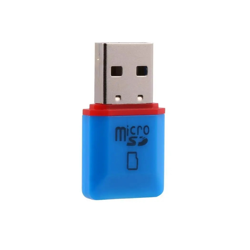 

Portable Mini USB 2.0 High Speed Micro SD TF Memory Light Green, Blue Card Reader