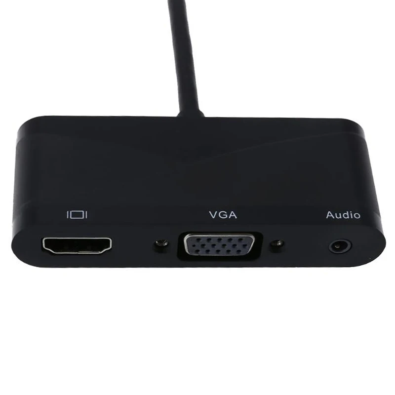 3 в 1 USB C конвертер 2019 новейший Type к HDMI VGA 5 мм аудио кабель адаптер для ноутбука Macbook