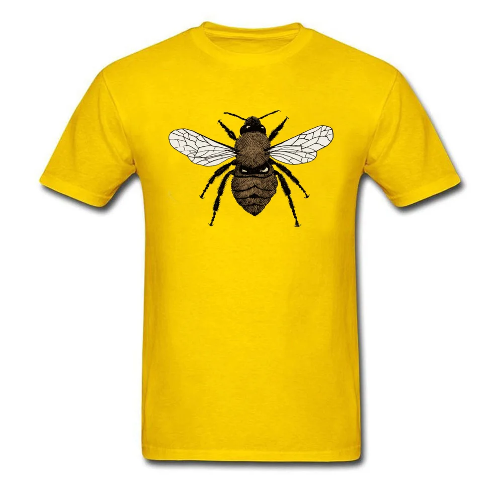 CrazySummer Short Sleeve Tops T Shirt Summer/Autumn 2018 Newest Crewneck 100% Cotton Tops Shirts Men T Shirt Bumblebee  Bumblebee yellow