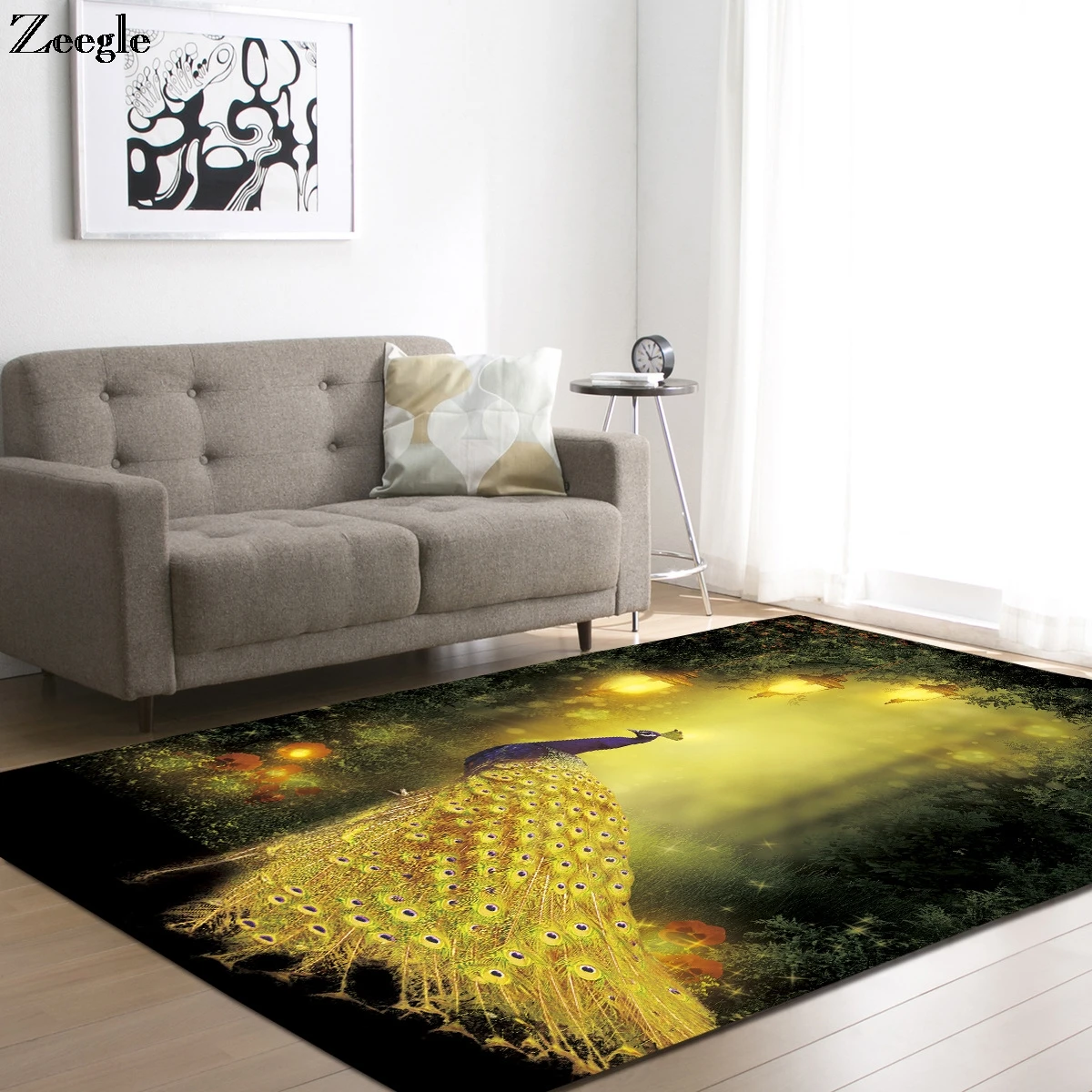 Aliexpress.com : Buy Zeegle Peacock Printed Large Size ...