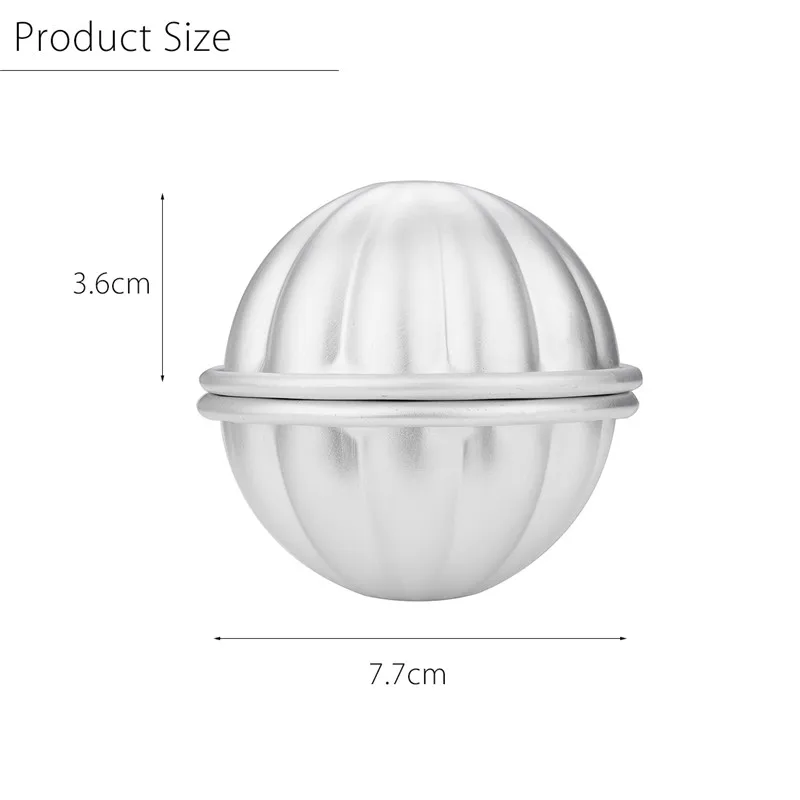 2шт/8 шт алюминиевый сплав Бомбочки для ванны форма для ванны соль Бомба Форма 3D шаровая форма DIY инструмент для купания, аксессуары