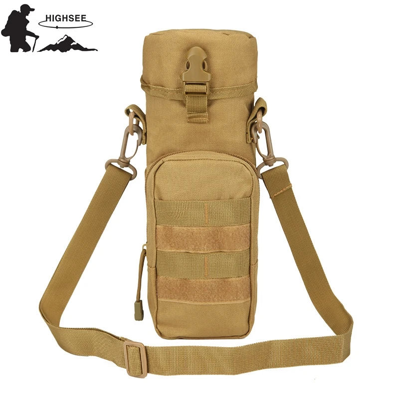 

HIGHSEE Tactical Bag Men Molle Water Bottle Pouch Military Backpack Men Waterproof Tactical Shoulder Bags Camping Outdoor Bag