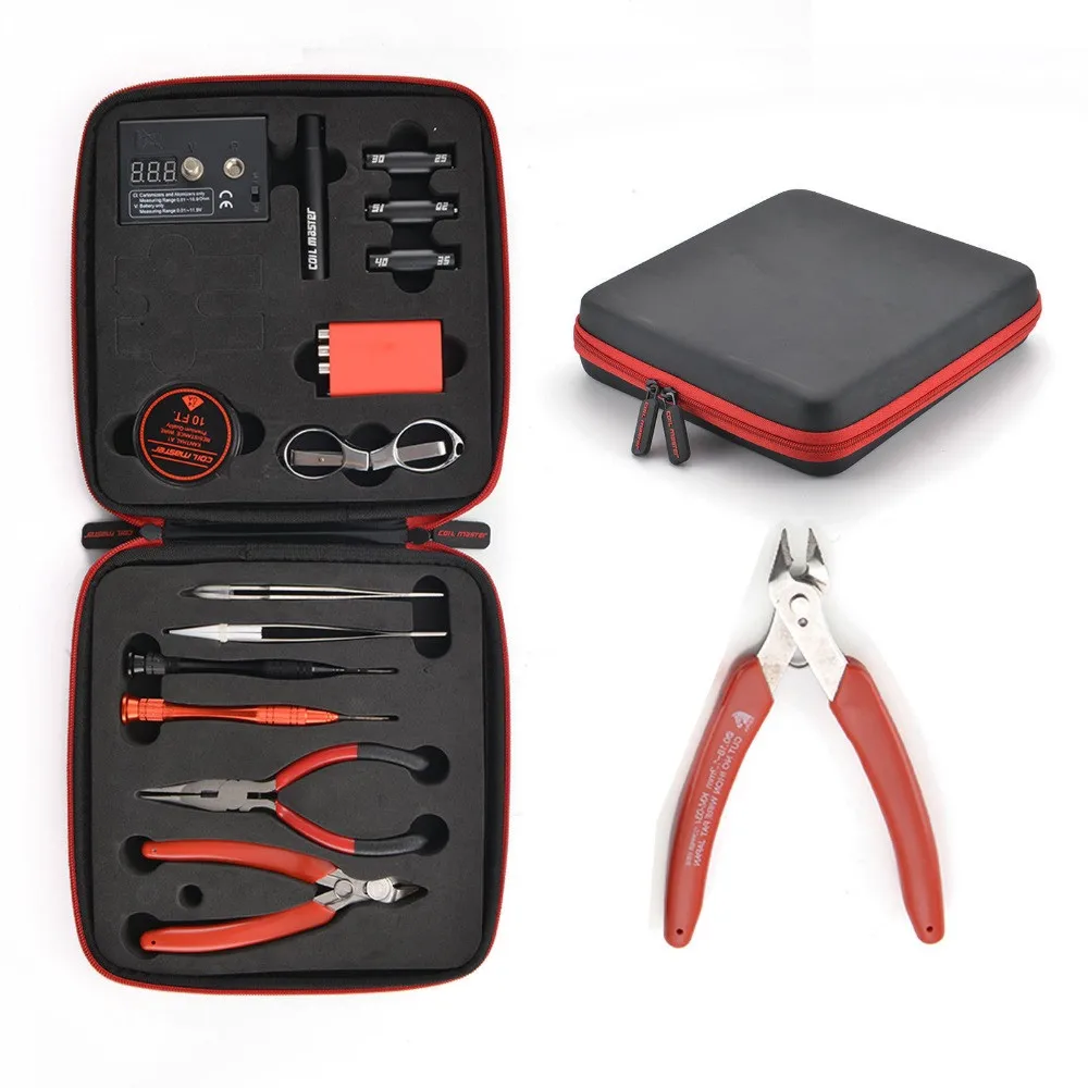 Мастер-Катушка DIY Kit E-сигареты DIY Tool Kit E-сигареты аксессуары инструмент все-в-одном Vape устройства восстановить RDA RDTA емкость RTA атомайзера