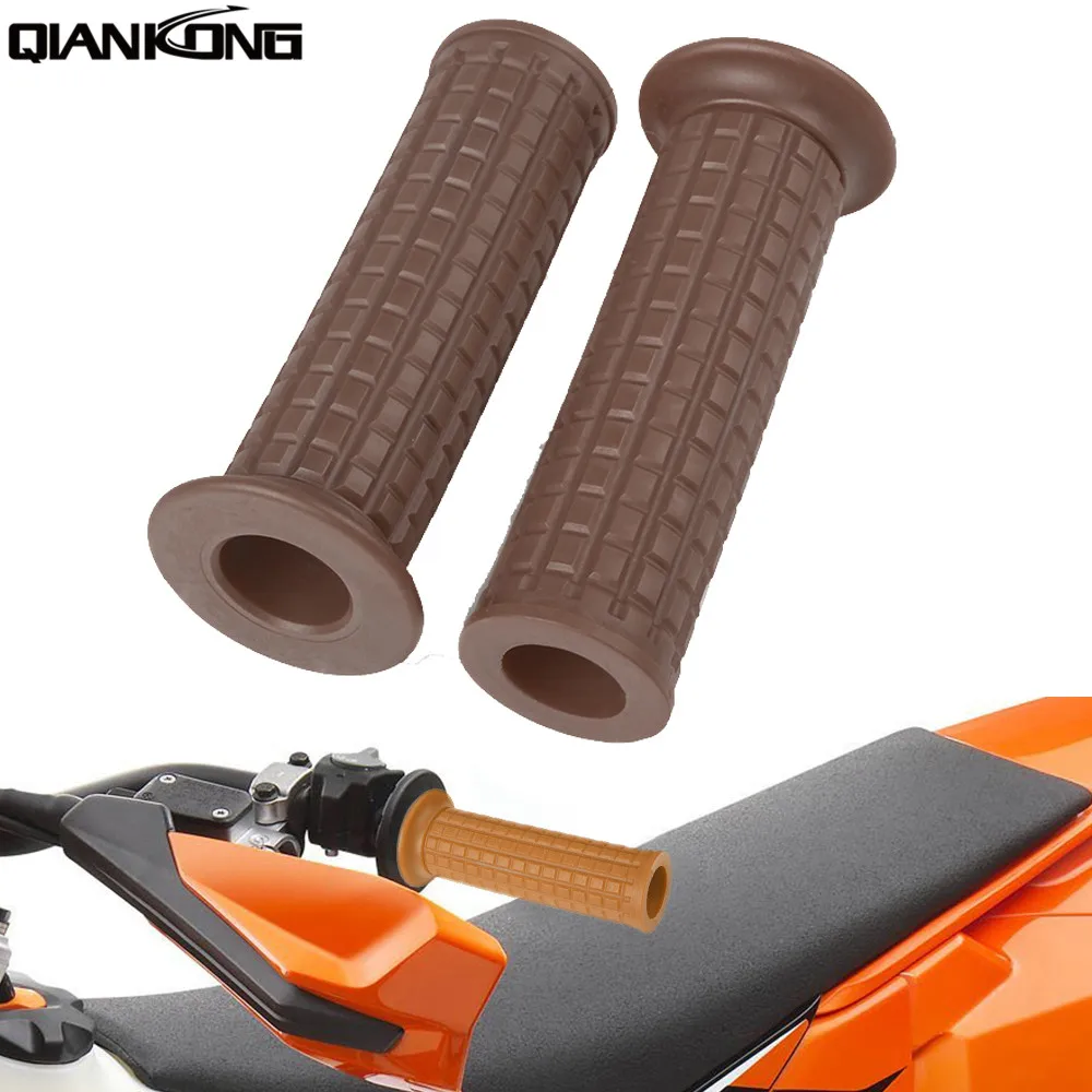 

For Kawasaki ZX6R ZX9R ZX10R ZXR250 ZXR400 ZZR400 ZZR600 New Racer Motorcycle Hand Grips Rubber Handle Bar