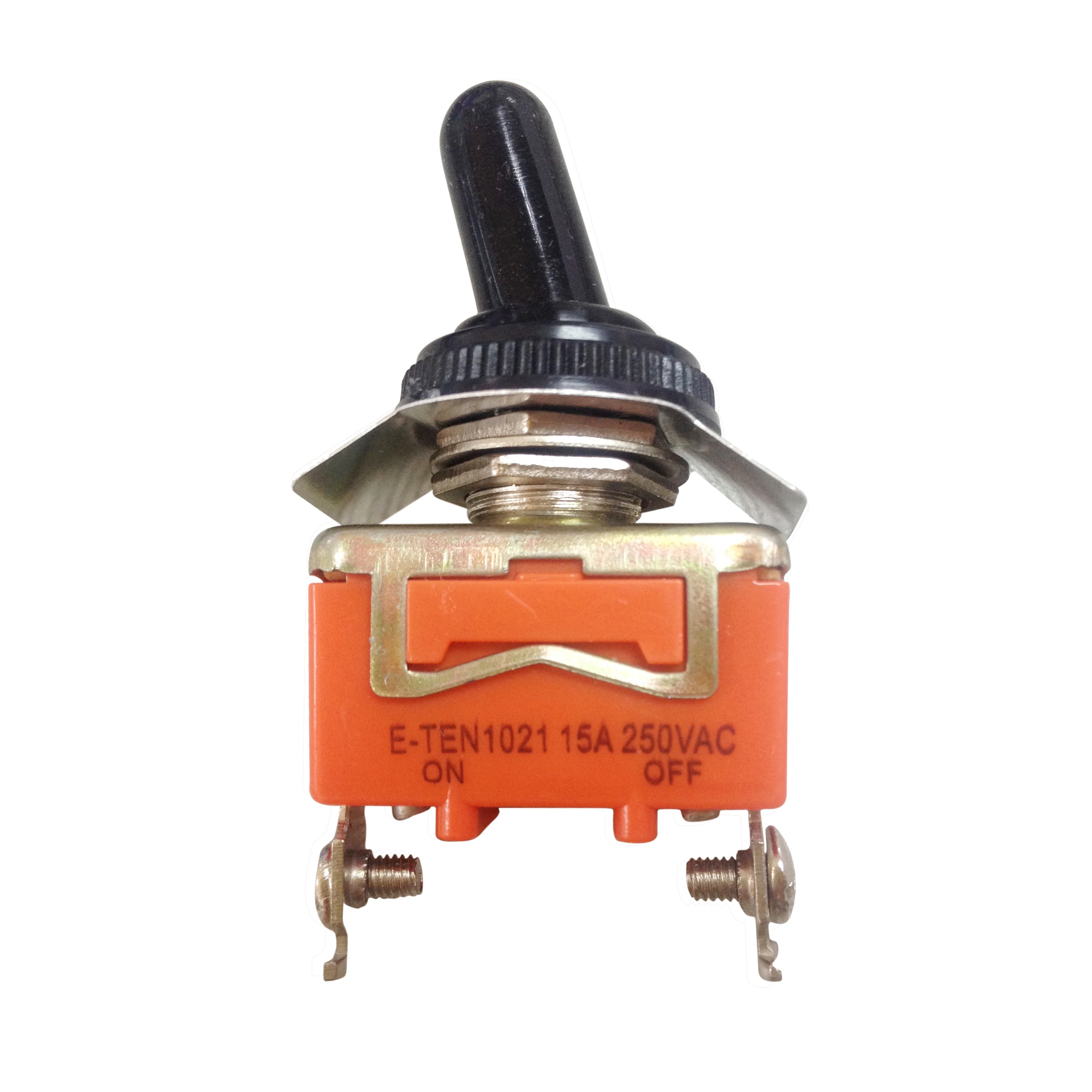 

AC 250V 15A Amps ON/OFF 2 Position SPST Toggle Switch with Waterproof Boot