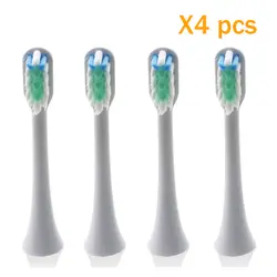 4 шт. сменные насадки для щёток для xiaomi высокой плотности блестящие кисточка для рисования головки для электрическая ультразвуковая зубная
