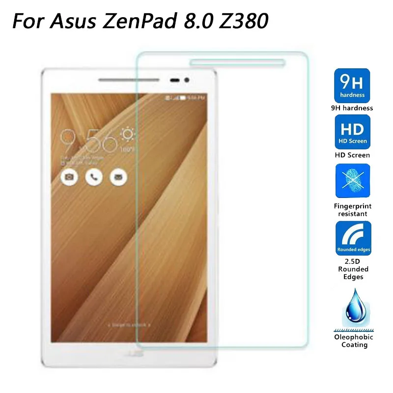 

Tempered Glass For Asus Zenpad 8" Z380 Z380C Z380KL / Z370CG Z370 Z370C 7.0 inch Screen Protector Tablet PC 9H Protective Film
