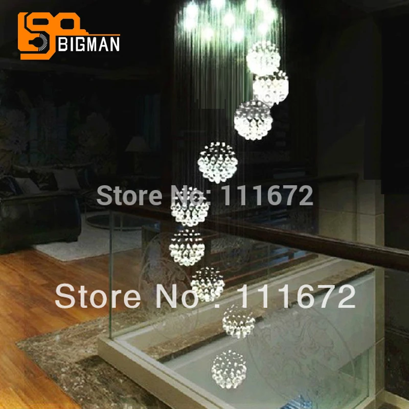

luxury design modern crystal lighting chandelier crystal LED lights hall chandeliers