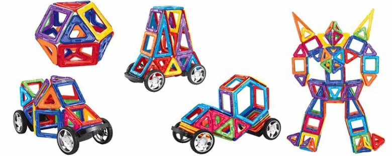 Забавный магнитный игрушки DIY магнитных блоков здания Toys152 шт Building Block 3D блоки DIY игрушки развивающие модели здания Наборы