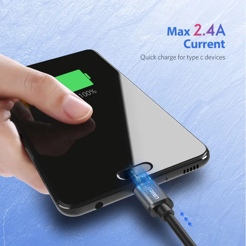 Ugreen USB 3 1 type C кабель для быстрой зарядки c зарядное устройство провод Samsung S9 S8 S7 Note 8