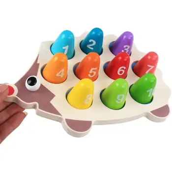 

LeadingStar Children Wooden Materials Learning To Count Numbers Matching Digital Shape Early Education Toy