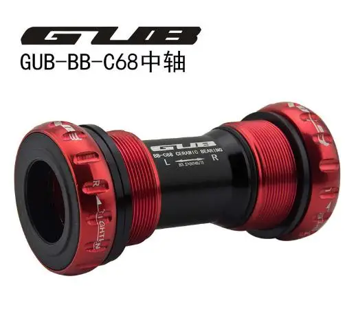 

GUB C-68 Ceramic BB 68 Bottom Bracket Shell 68/73MM Screw/Thread Type BSA Crankset Bearings Bicycle Axis