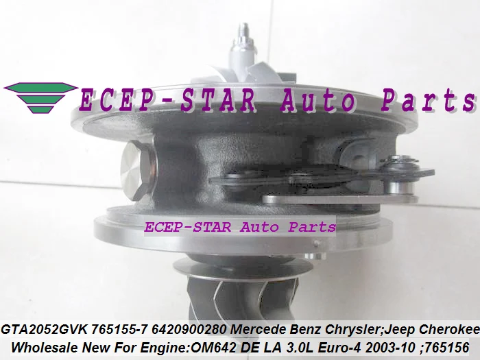 Turbo CHRA Cartridge GTA2052GVK 765155 757608-5001S 765155-5004S 765155-0004 757608-0001 765155-0007 A6420901480 A6420905980
