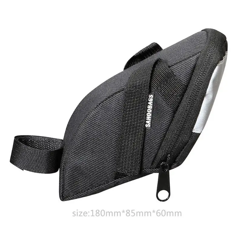 Perfect 1.2L Polyester Bicycle Saddle Bag Waterproof Cycling Back Seatpost Bags Pouch Bike Rear Seat Tail Package For Road Vehicles MTB 6
