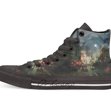 Новинка; Повседневная парусиновая обувь; обувь на заказ; Прямая