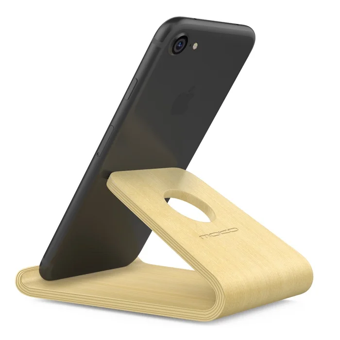 Моко деревянная подставка для сотовых телефонов, деревянный держатель для телефона для iPhone Xs/XS Max/XR/X/8 Plus/8 Plus/7 Plus Galaxy S10e/S10/S10+/Moto Droid Maxx G5 плюс - Цвет: Wooden - Birch