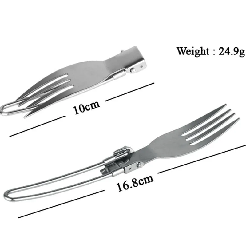 3 шт./компл. Нержавеющая сталь вилка/Ножи/Ложка Походная посуда Кемпинг Складной нож Столовые приборы для путешествий Набор посуды, инструменты для выживания в диких условиях для пикника на открытом воздухе